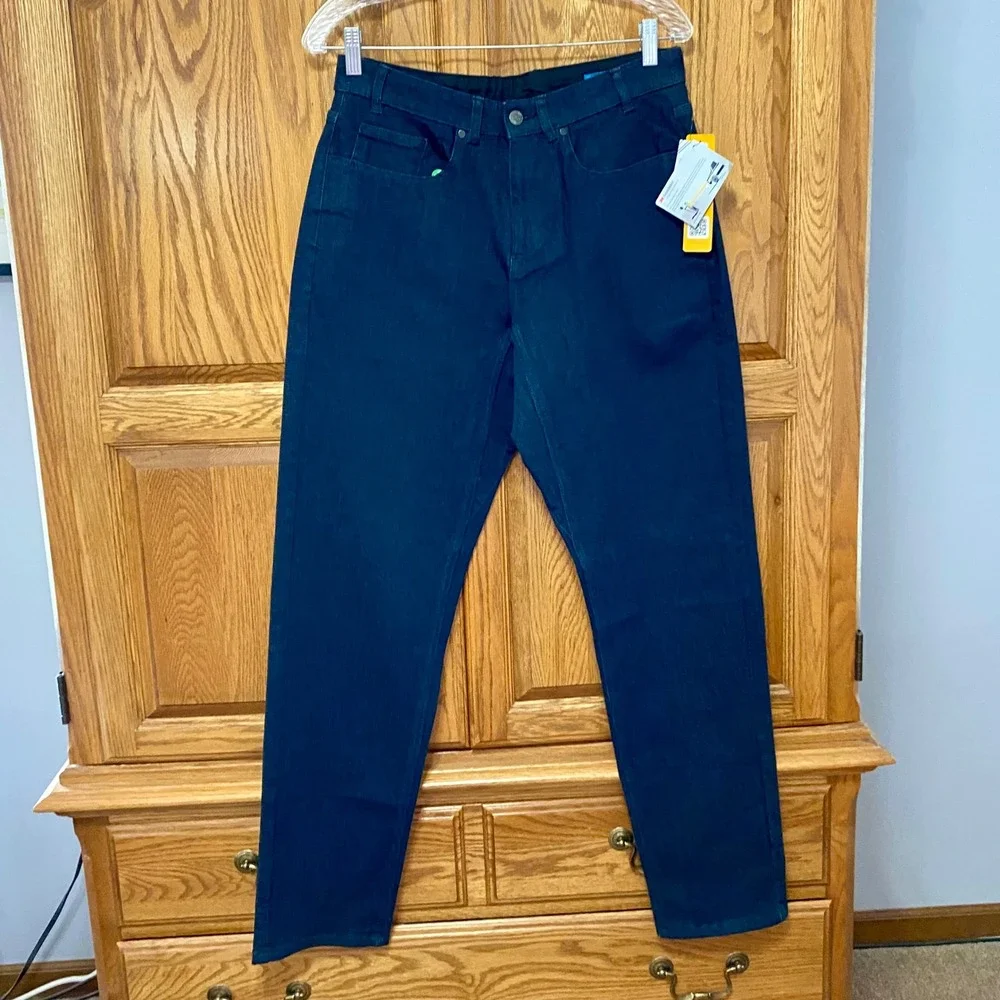 Swrve Regular Fit Jeans Cycling‎ 4-Way Stretch Indigo Blue Cordura Sz 30x32 NWT